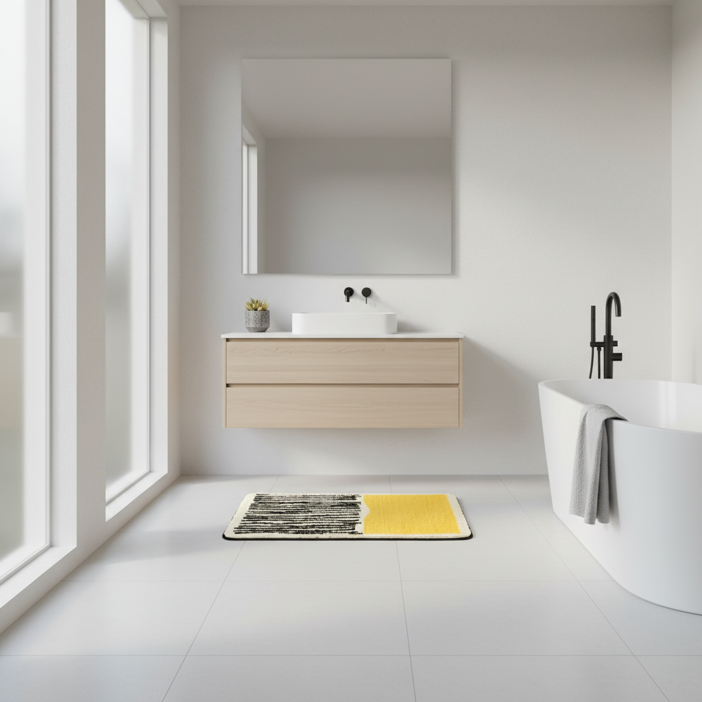 AbstractStep | Rutschfeste Badematte im Skandinavischen Stil