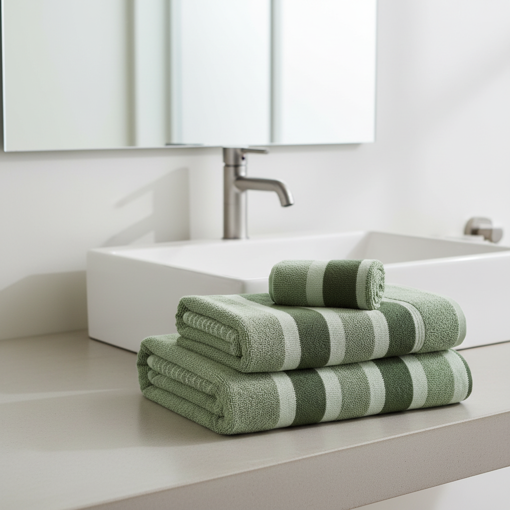 Luxus Badetuch-Set | 8-teiliges Korallenvlies Handtücher
