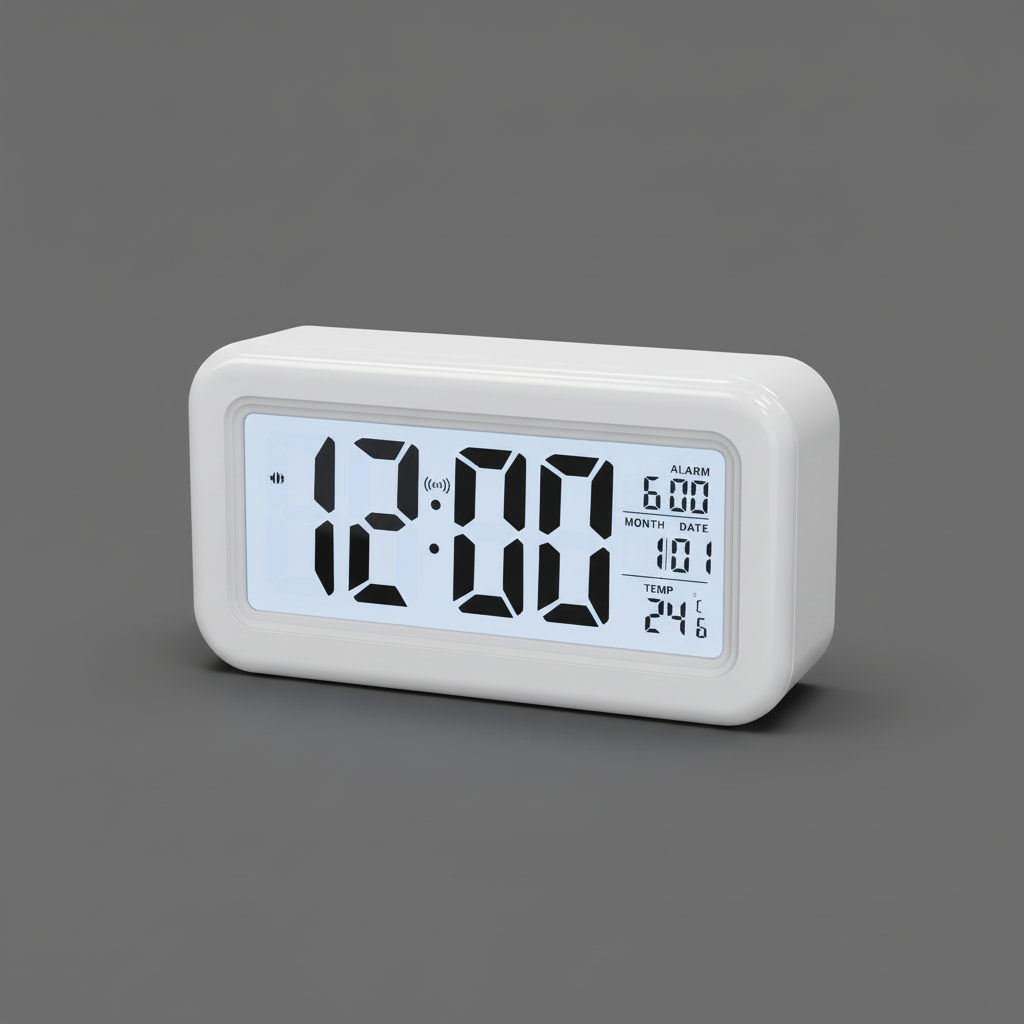 Digitaler Wecker | Modernes Design mit LCD-Bildschirm