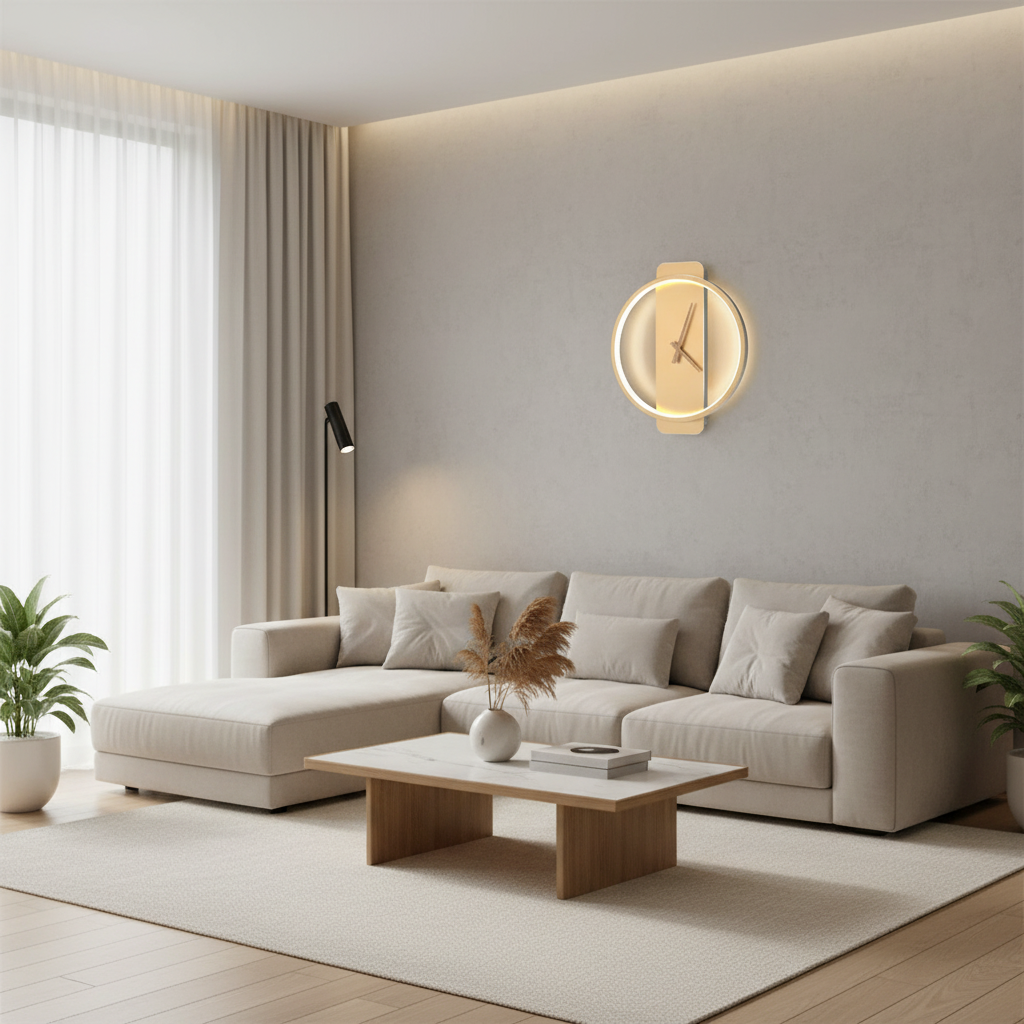 AuraTime | Moderne Wanduhr mit LED-Beleuchtung