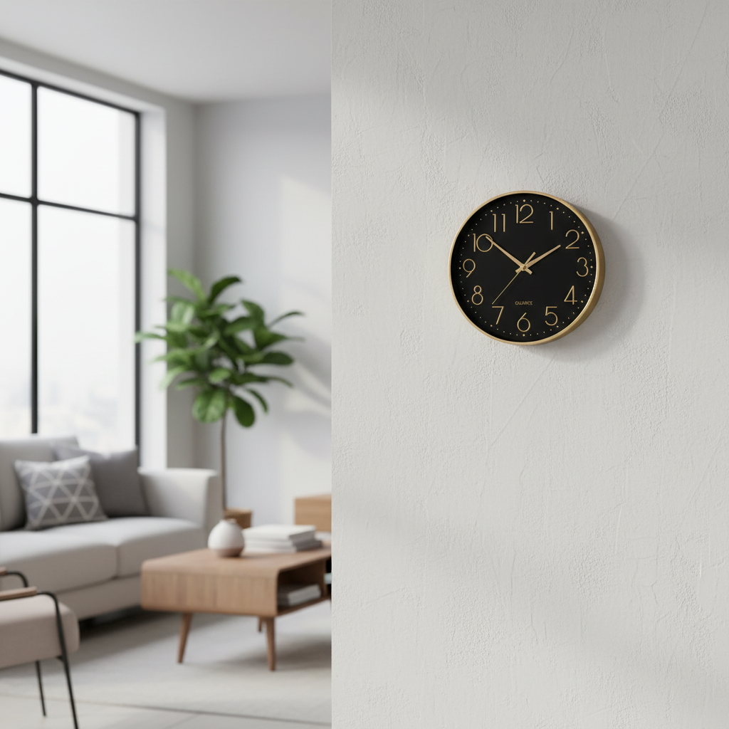 BlushTime | Moderne Wanduhr Roségold 30 cm