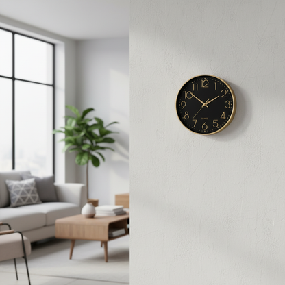 BlushTime | Moderne Wanduhr Roségold 30 cm