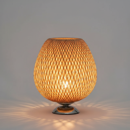 BambooLight | Vintage Tischlampe aus Bambus für Wohnzimmer