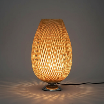 BambooLight | Vintage Tischlampe aus Bambus für Wohnzimmer
